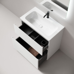 Тумба 80 см Folk Floor Bianco Напольная Sancos с умывальником CN7012 — изображение 5