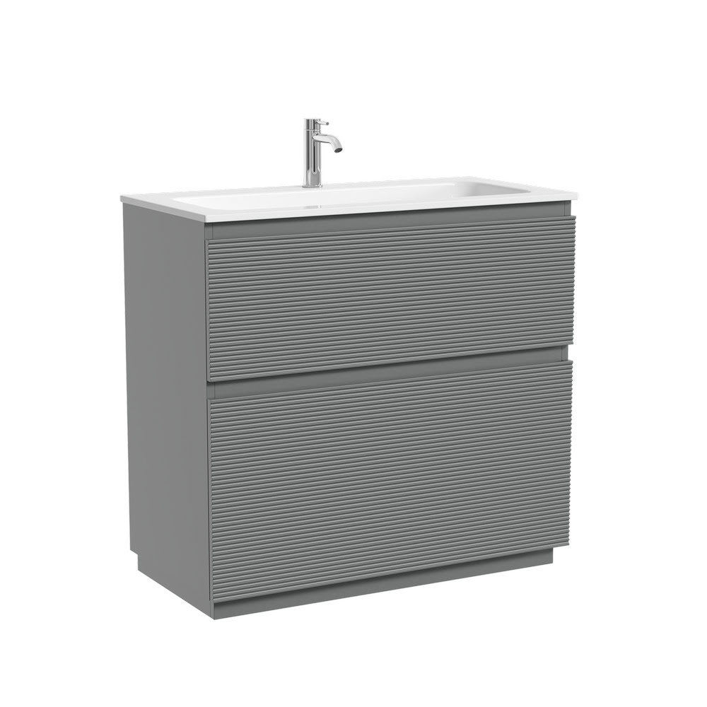 Тумба 90 см Folk Floor Ergraut soft Напольная Sancos с умывальником CN7019