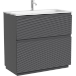 Тумба 90 см Folk Floor Grey soft Напольная Sancos с умывальником CN7019