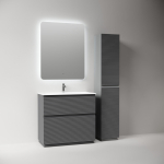 Тумба 90 см Folk Floor Grey soft Напольная Sancos с умывальником CN7019 — изображение 2