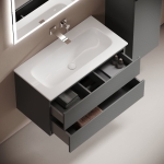 Тумба 90 см Folk Ergraut soft ПОДВЕСНАЯ Sancos с умывальником CN7019wx — изображение 5