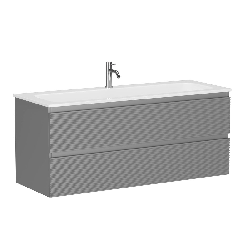 Тумба 120 см Folk Ergraut soft ПОДВЕСНАЯ Sancos с умывальником CN7017