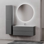 Тумба 120 см Folk Grey soft ПОДВЕСНАЯ Sancos с умывальником CN7017 — изображение 3