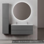 Тумба 120 см Folk Grey soft ПОДВЕСНАЯ Sancos с умывальником CN7016 — изображение 2