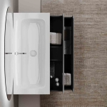 Тумба 120 см Folk Ergraut soft ПОДВЕСНАЯ Sancos с умывальником CN7017 — изображение 9