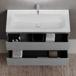 Тумба 120 см Folk Ergraut soft ПОДВЕСНАЯ Sancos с умывальником CN7017 — изображение 8