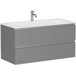 Тумба 100 см Folk Ergraut soft ПОДВЕСНАЯ Sancos с умывальником CN7013