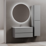 Тумба 100 см Folk Ergraut soft ПОДВЕСНАЯ Sancos с умывальником CN7013 — изображение 2