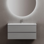 Тумба 100 см Folk Ergraut soft ПОДВЕСНАЯ Sancos с умывальником CN7013 — изображение 3