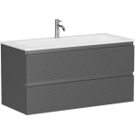 Тумба 100 см Folk Grey soft ПОДВЕСНАЯ Sancos с умывальником CN7013