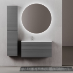 Тумба 100 см Folk Grey soft ПОДВЕСНАЯ Sancos с умывальником CN7014 — изображение 2