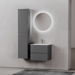 Тумба 60 см Folk Grey soft ПОДВЕСНАЯ Sancos с умывальником CN7011 — изображение 3
