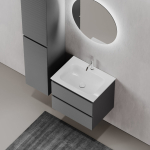 Тумба 60 см Folk Grey soft ПОДВЕСНАЯ Sancos с умывальником CN7011 — изображение 5