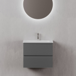 Тумба 60 см Folk Grey soft ПОДВЕСНАЯ Sancos с умывальником CN7011 — изображение 4