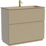 Тумба 100 см Folk Floor Капучино Напольная Sancos с умывальником CN7013MC