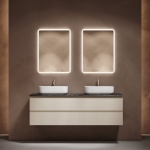 Тумба 160 см ПОДВЕСНАЯ Sancos SNOB R Beige Soft со столешницей и с раковинами CN5043 — изображение 2
