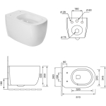 Унитаз ТОРНАДО безободковый подвесной GROSSMAN GR-4402Q/Германия — изображение 13