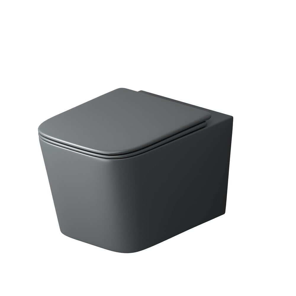 Унитаз безободковый ТОРНАДО подвесной МАТОВЫЙ GROSSMAN GR-4404GMSQ/Германия