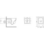 Унитаз безободковый ТОРНАДО подвесной GROSSMAN GR-4404SQ/Германия — изображение 12