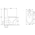 Унитаз безободковый ТОРНАДО напольный GROSSMAN GR-4407SQ/Германия — изображение 10