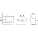 Унитаз ТОРНАДО безободковый подвесной GROSSMAN GR-4409SQ/Германия — изображение 10