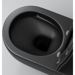 Унитаз ТОРНАДО ЧЁРНЫЙ МАТОВЫЙ безободковый подвесной GROSSMAN GR-4411BMSQ/Германия — изображение 5