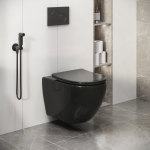 Унитаз безободковый подвесной GROSSMAN GR-4411BLACK S/Германия — изображение 5