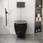 Унитаз безободковый подвесной GROSSMAN GR-4411BLACK S/Германия — изображение 4