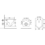 Унитаз безободковый ТОРНАДО подвесной МАТОВЫЙ GROSSMAN GR-4411MSQ/Германия — изображение 12