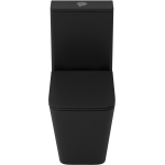 Унитаз безободковый ТОРНАДО ЧЁРНЫЙ МАТОВЫЙ напольный GROSSMAN GR-4418BMSQ/Германия — изображение 2