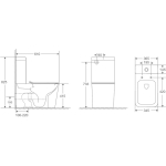 Унитаз безободковый ТОРНАДО МАТОВЫЙ напольный GROSSMAN GR-4418MSQ/Германия — изображение 10