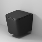 Унитаз безободковый ТОРНАДО ЧЁРНЫЙ МАТОВЫЙ подвесной GROSSMAN GR-4441BMSQ/Германия — изображение 10