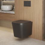 Унитаз безободковый ТОРНАДО ЧЁРНЫЙ МАТОВЫЙ подвесной GROSSMAN GR-4441BMSQ/Германия — изображение 11