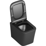 Унитаз безободковый ТОРНАДО ЧЁРНЫЙ МАТОВЫЙ подвесной GROSSMAN GR-4441BMSQ/Германия — изображение 3