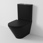 Унитаз безободковый ТОРНАДО ЧЁРНЫЙ МАТОВЫЙ напольный GROSSMAN GR-4449BMSQ/Германия — изображение 4