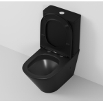 Унитаз безободковый ТОРНАДО ЧЁРНЫЙ МАТОВЫЙ напольный GROSSMAN GR-4449BMSQ/Германия — изображение 6