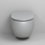 Унитаз безободковый СВЕТЛО-СЕРЫЙ МАТОВЫЙ подвесной GROSSMAN GR-4455GLMS/Германия — изображение 3