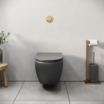 Унитаз безободковый серый МАТОВЫЙ подвесной GROSSMAN GR-4455GMSQ/Германия — изображение 5