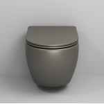 Унитаз безободковый ХАКИ МАТОВЫЙ подвесной GROSSMAN GR-4455GSMS/Германия — изображение 2