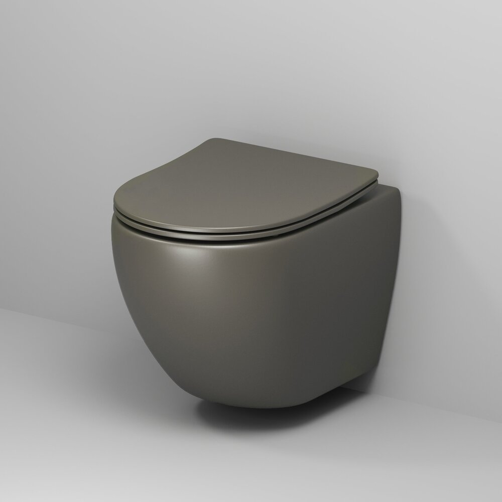 Унитаз безободковый ХАКИ МАТОВЫЙ подвесной GROSSMAN GR-4455GSMS/Германия