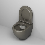 Унитаз безободковый ХАКИ МАТОВЫЙ подвесной GROSSMAN GR-4455GSMS/Германия — изображение 3