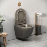 Унитаз безободковый ХАКИ МАТОВЫЙ подвесной GROSSMAN GR-4455GSMS/Германия — изображение 5