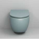 Унитаз безободковый МЯТНЫЙ МАТОВЫЙ подвесной GROSSMAN GR-4455MNMS/Германия — изображение 2