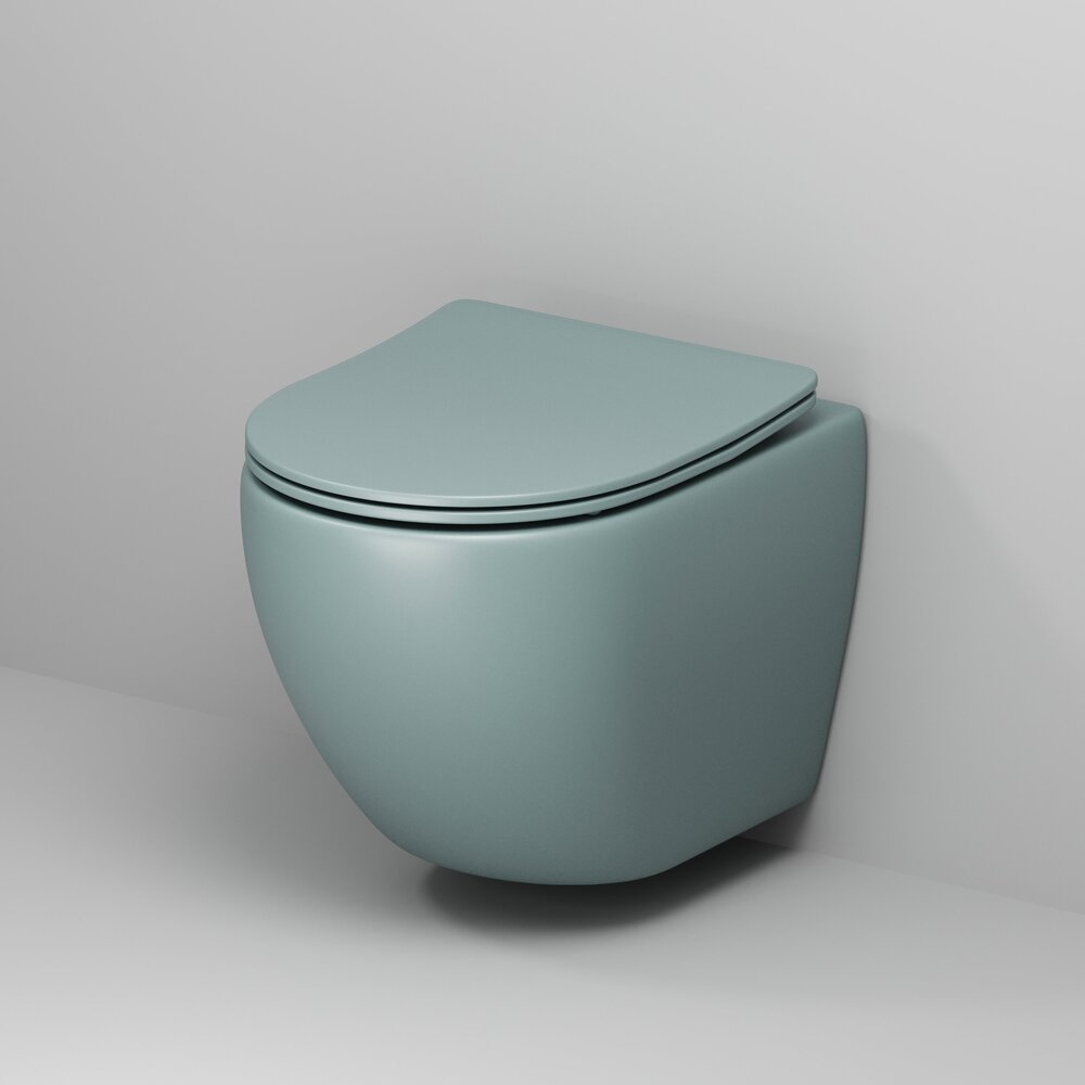 Унитаз безободковый МЯТНЫЙ МАТОВЫЙ подвесной GROSSMAN GR-4455MNMS/Германия