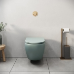 Унитаз безободковый МЯТНЫЙ МАТОВЫЙ подвесной GROSSMAN GR-4455MNMS/Германия — изображение 5