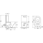 Унитаз безободковый ЧЕРНЫЙ МАТОВЫЙ напольный GROSSMAN GR-4458BMS/Германия — изображение 6