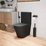 Унитаз безободковый ЧЕРНЫЙ МАТОВЫЙ напольный GROSSMAN GR-4458BMS/Германия — изображение 5