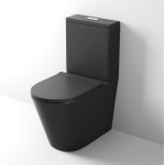 Унитаз безободковый ЧЕРНЫЙ МАТОВЫЙ напольный GROSSMAN GR-4458BMS/Германия — изображение 2