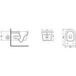 Унитаз безободковый ТОРНАДО подвесной GROSSMAN GR-4477SQ/Германия — изображение 7