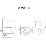 Унитаз безободковый напольный GROSSMAN GR-4480S/Германия — изображение 7